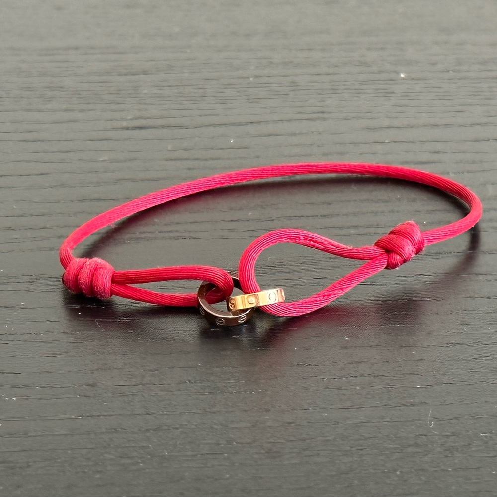 Cartier Love Red Cord Bracelet